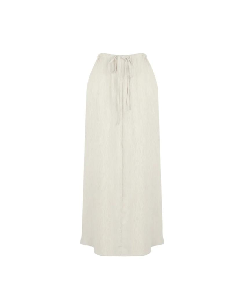 ARTINARY Wrinkle Long Skirt (Ivory)