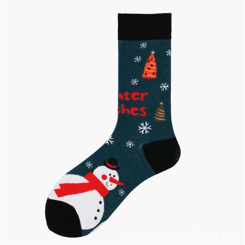 Christmas Crew Socks Funny Novelty Ankle Socks Cartoon Christmas Socks Casual Booties Socks Calf Socks for Women Men