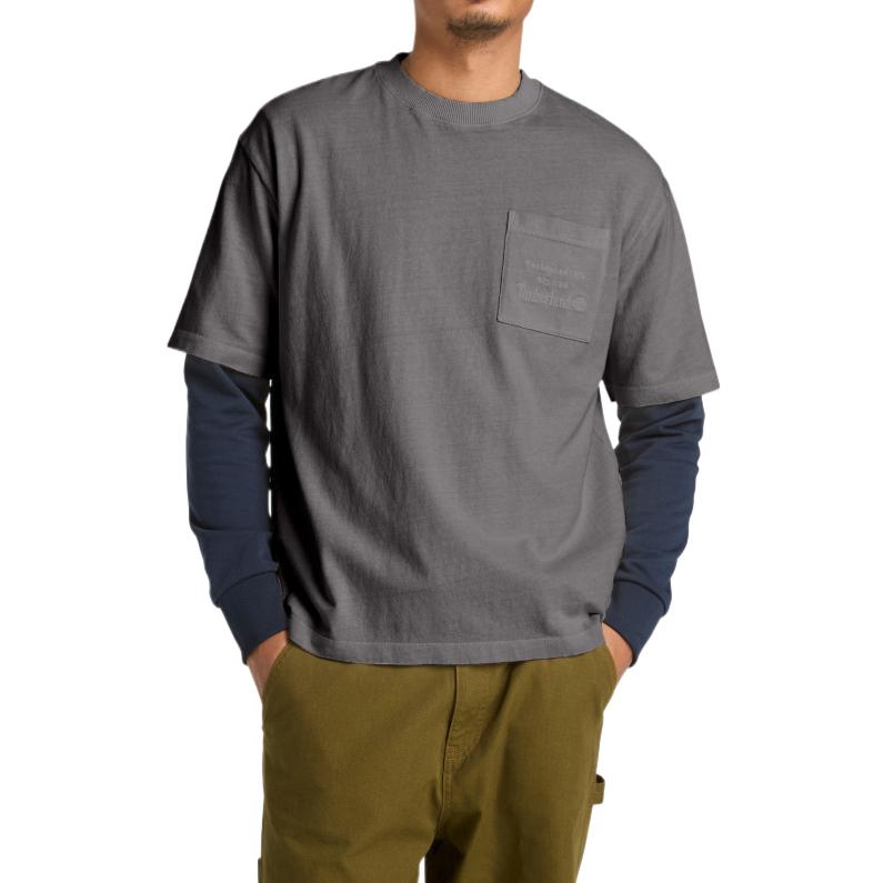 Timberland Solid Color Crew Neck T-Shirt Men tops TB0A5SMFW081 S