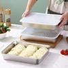 3Pcs Food-Grade Food Storage Tray Stainless Steel Kitchen Serving Plate Barbecue Pan  BBQ