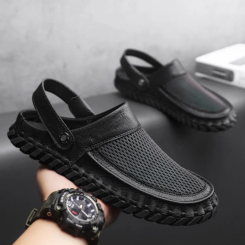 Fashion SYTK Summer Men Sandals Fashion Leisure Beach Holiday Sandals for Mens Lightweight Shoes New Outdoor Comfortable Casual Sandals