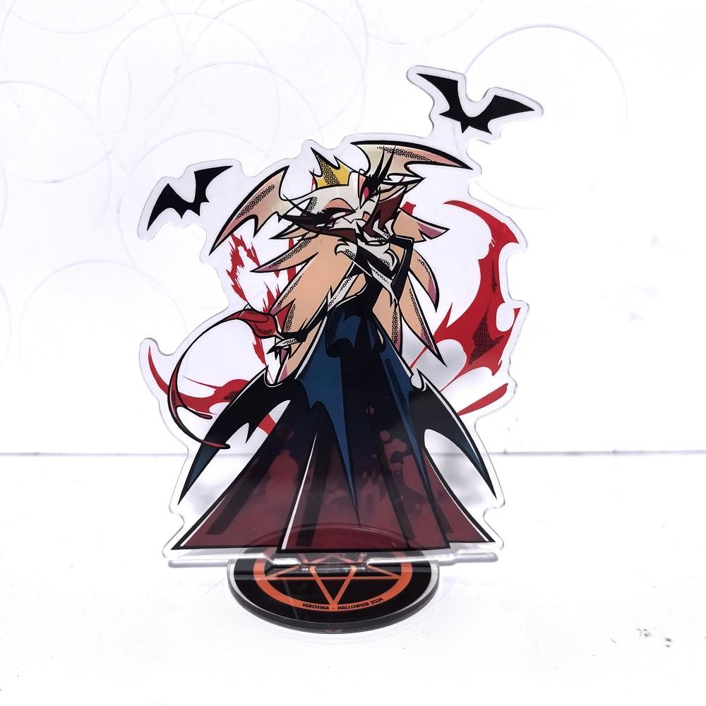 Helluva Boss Anime Figure Acrylic Stand Model Plate 1pc Blitzo Desk Decor Standing Sign Game Fans Gift Ornaments Stand Model