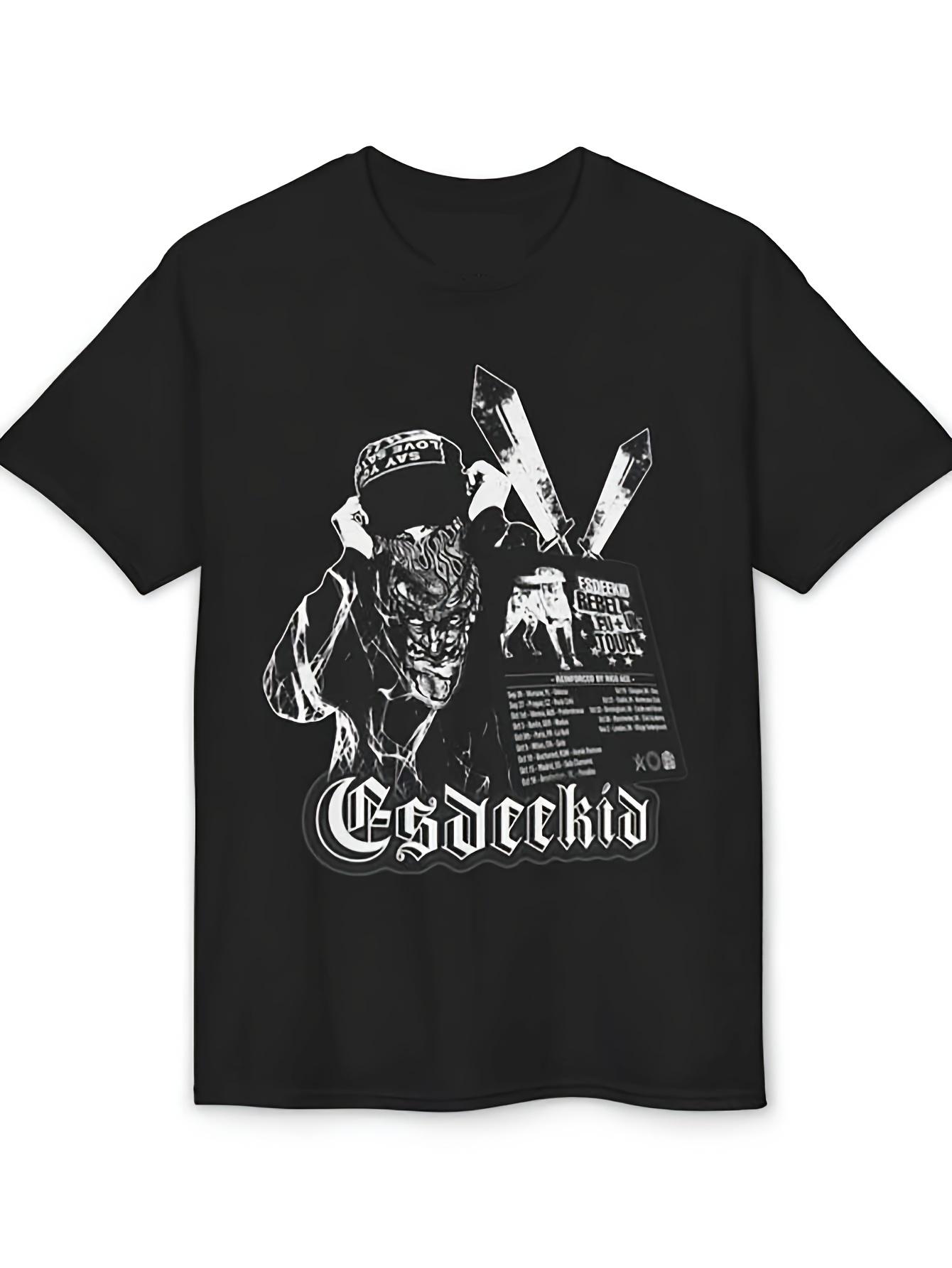 Esdeekid Concert Merchandise T-Shirt - A Graphic Tee with Underground Fan Art Showcasing The Esdeekid Logo XXL