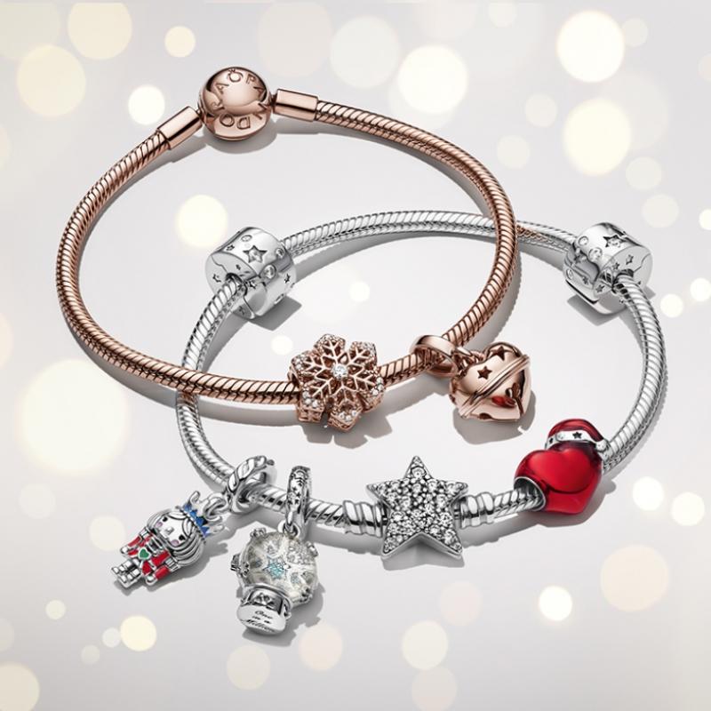 Pandora Snowflake Snowglobe Dangle Charm 792369c01