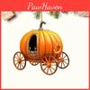Halloween Carriage Pumpkin Acrylic Flat Surfac Pendant For Interior Enhancement