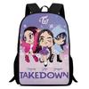 Demon Hunters Backpack Kpop Demon Hunters 17 Inch School Bag