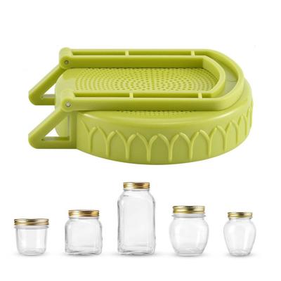 Sprout Lids with Stand Wide Mouth Jar Sprouting Lids Bean Sprouts Grow Kit Jar Lid Brackets for Sprouting