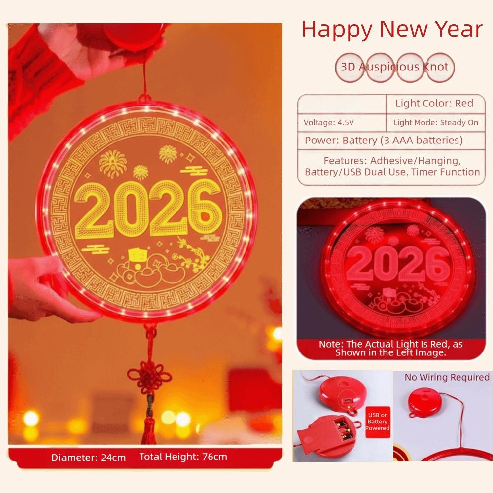 New Acrylic New Year Lantern With Tassel Good Luck Red Hanging Lanterns Red Hanging Lights Chinese New Year