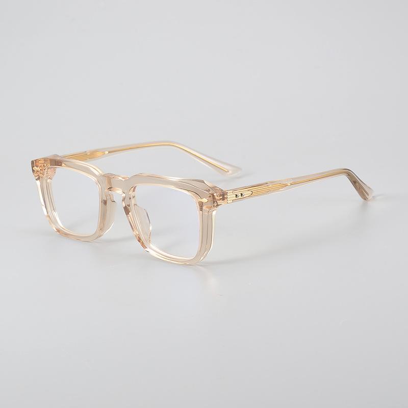 Brand Green Square Men's Reading Glasses High-End Acetate Thick Frame Eyeglasses Anti Blue Light Prescription Glasses For Women