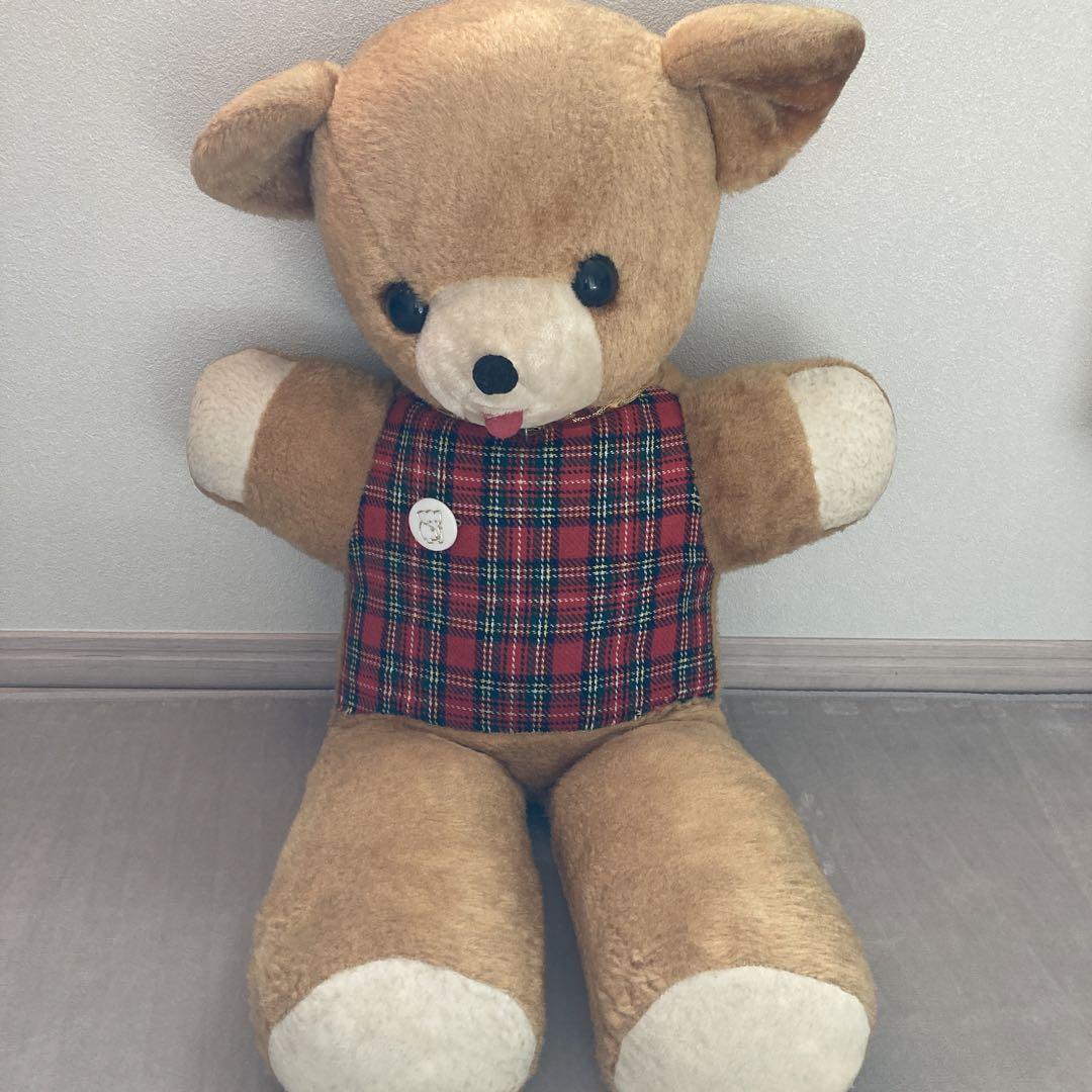 

[USED] Showa Retro Bear Plush Toy Teddy Bear
