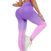 Персиковые леггинсы для йоги с высокой талией и градиентом - Быстросохнущие и дышащие для весенних тренировок в зале
