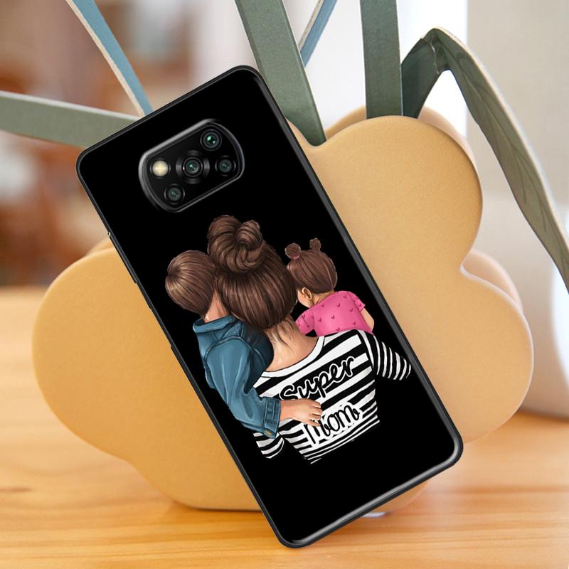 

Чехол для телефона «Супер папа, мама, девочка-близнец» для POCO X3 GT F1 F2 F3 M3 M4 X3 Pro для Xiaomi Mi 11T Pro 10T 11 Lite Coque POCO M4 Pro