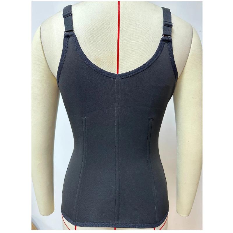 Women High Elastic Waist Trainer Zipper Button Tummy Control Shaping Corset