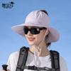 8552 Outdoor sunshade sunscreen hat Spring and summer mountaineering fishing breathable hat Children's big eaves can tie ponytail bucket hat
