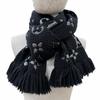 Great LOUIS VUITTON Scarf Escalp Logomania Shine With fringe wool Women M75833 Used