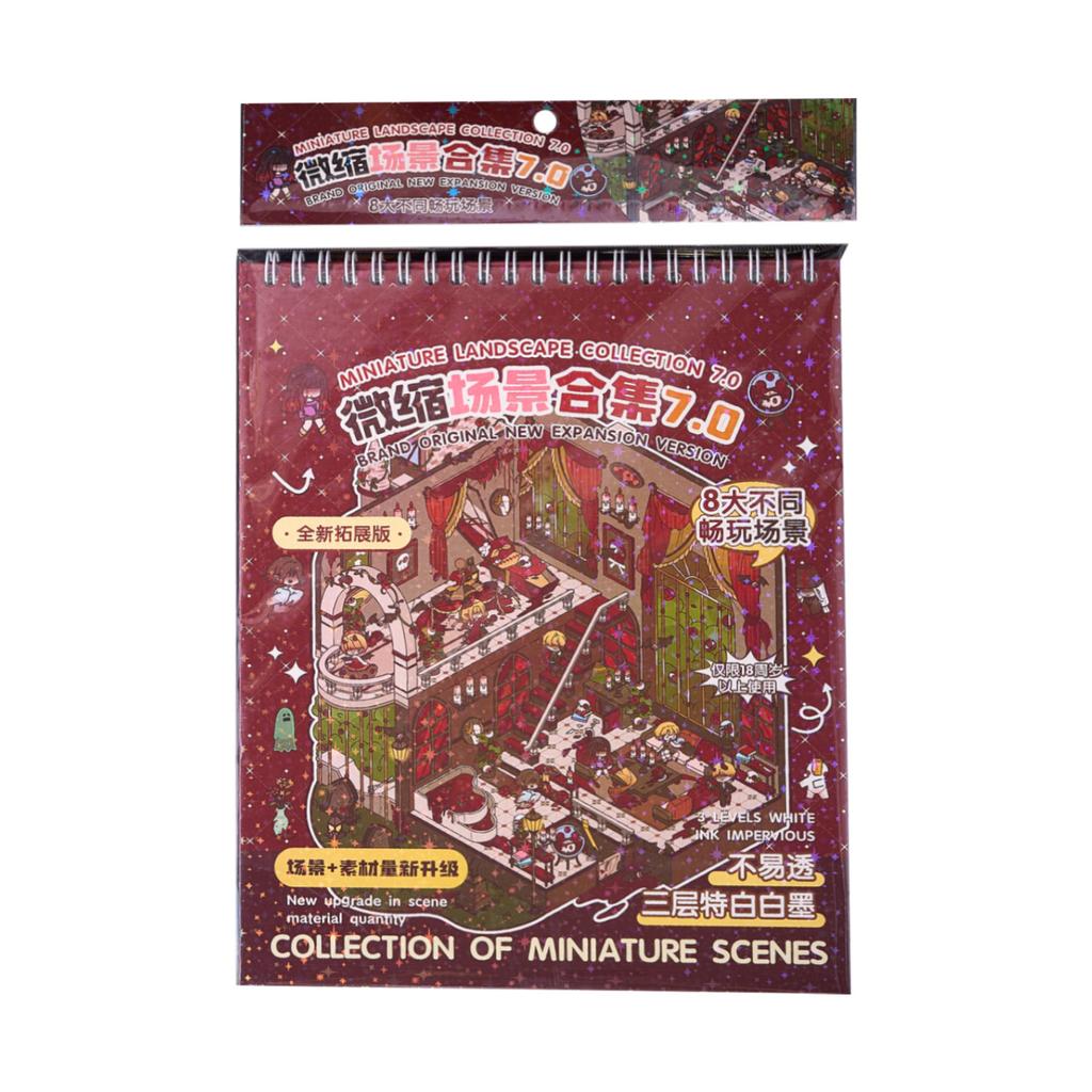 22 Stickers Per Pack Spooky Town 7.0 Series Miniature Scene Collection Micro-horror Themed Creative 3D Fun DIY Stickers