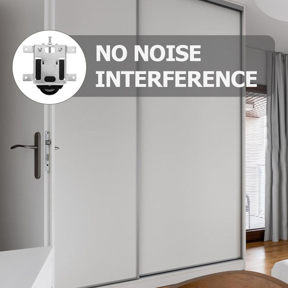 Replacement Roller Kit Cabinet Door Pulley Easy Installation Kit Height Adjustable Rollers Iron Alloy Components