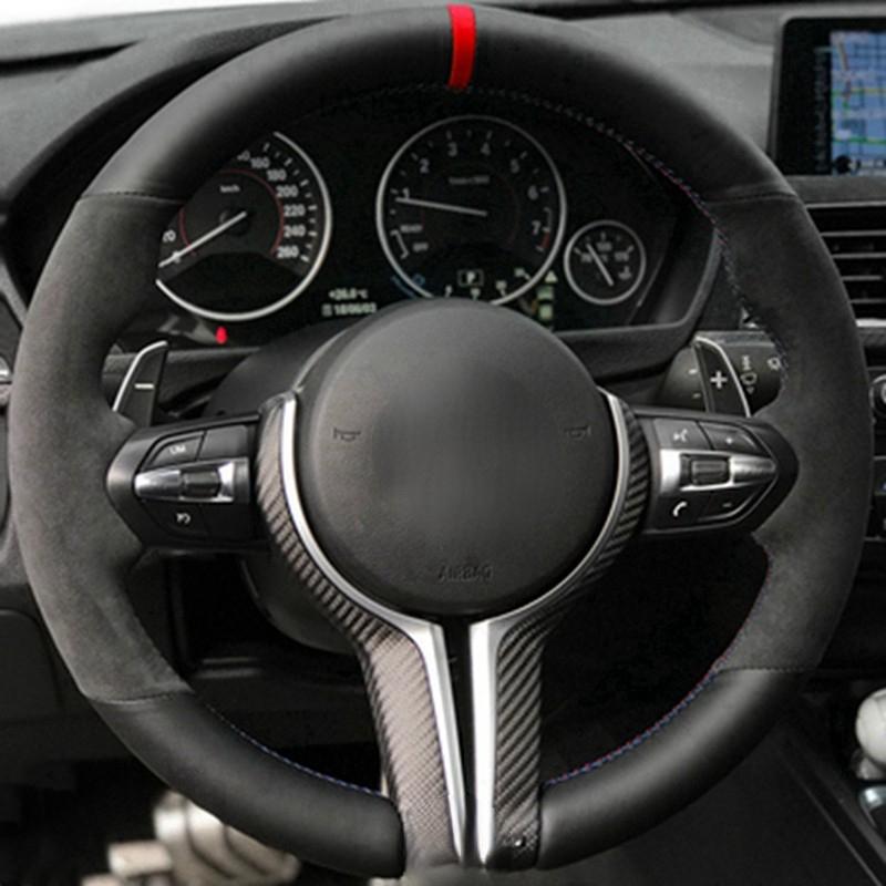 

Car Steering Wheel Cover Anti-Slip Suede Leather For BMW M Sport 1 Series F20 M135i M140i M235i M240i X1 F21 F48 X2 F39 X3 F25 Style 5