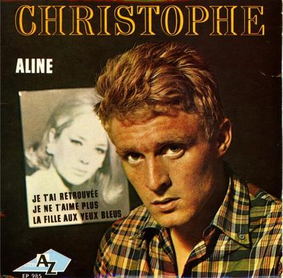 7inch Record CHRISTOPHE  Aline AZ985 DiscAz 1965 France Pop Used