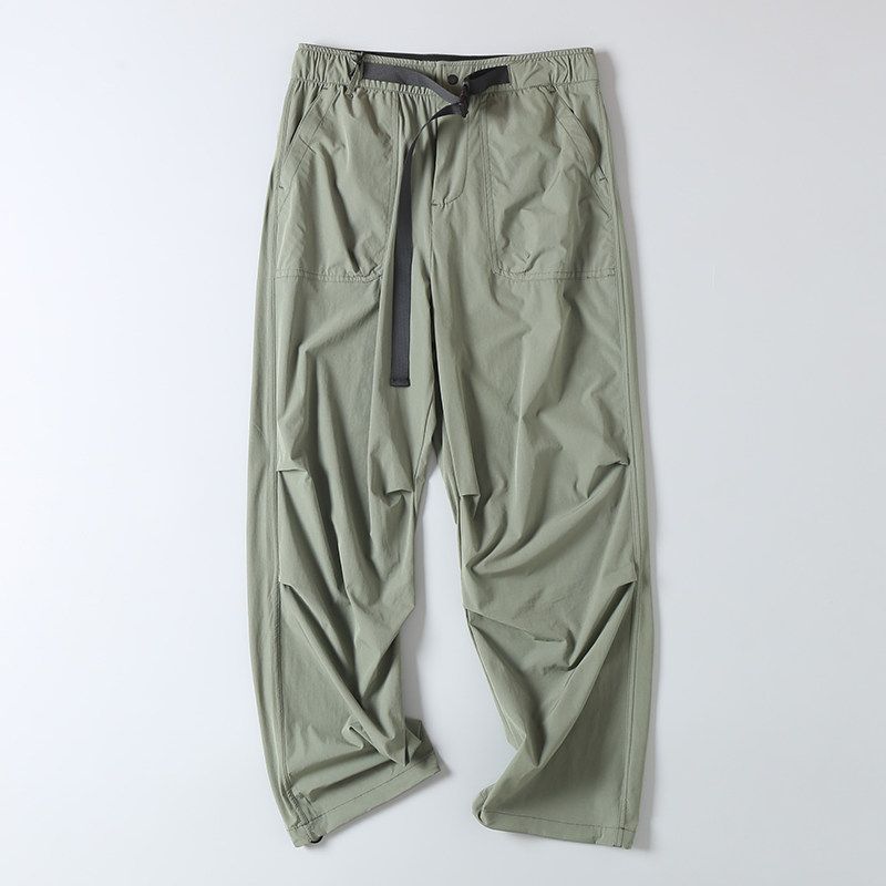 Lightweight Outdoor Hiking Functional Lightweight Cargo Pants for Men and Women with Multiple Pockets, Versatile Workwear Pants Green M