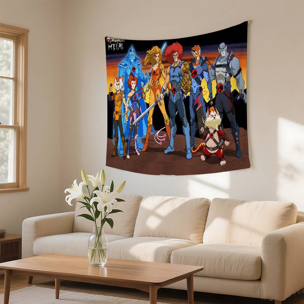 Hallway TThundercats Tapestry Wall Hanging Tapestry Art Deco Blanket Curtain Hanging At Home Bedroom Living Room Decor