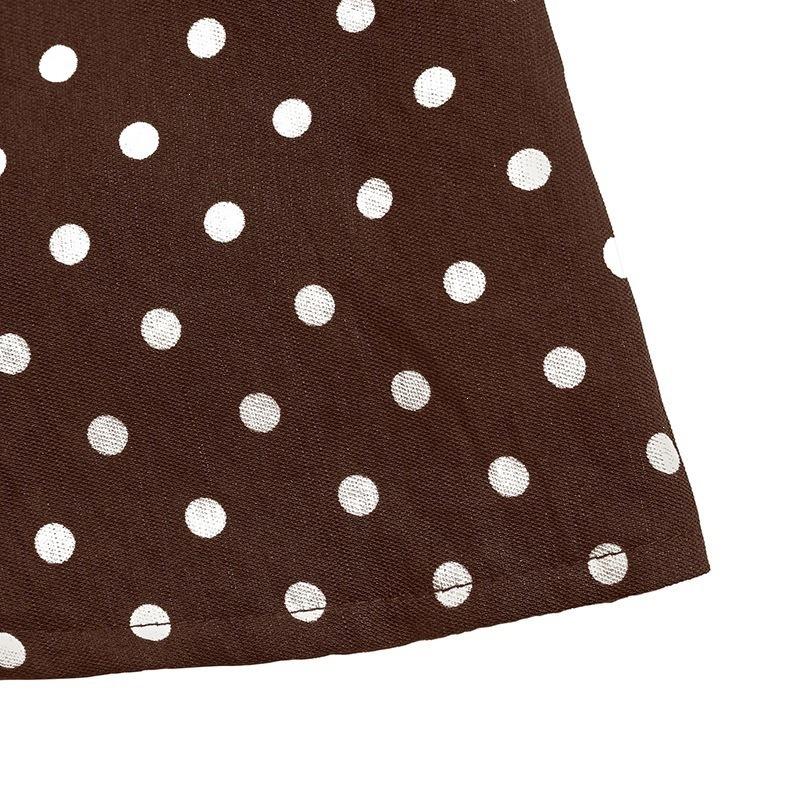 Retro Sexy Halter Neck Backless Polka Dot A Line Mini Dress
