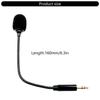 Professional Gaming Boom Microphone With 3.5mm Gold Plate Plugs, Omnidirectional Microphone MIC for Everyday Use