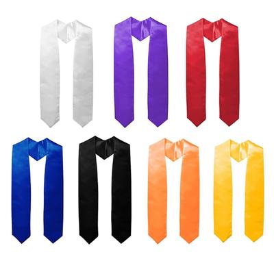 Graduation Stole Plain Soft Sash Unisex Teens Graduation Honor Stole Scarf for College Student Graduate Photograph