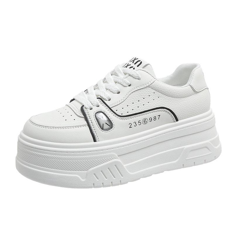 

Skinny muffin thick-soled little white shoes 2025 spring new small man height increase versatile light casual sports women s shoes 40