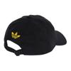 Adidas Cotton Baseball Caps Unisex Black/Tribal Yellow Adidas JV5889