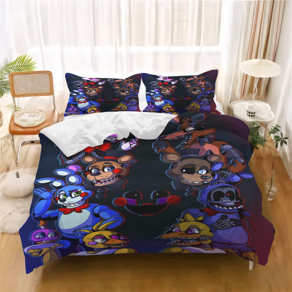 Baby Cartoon Duvet Cover Freddie's Midnight Children's Bedroom Set Quilt Covers Kids Bedding Set Holiday Gifts