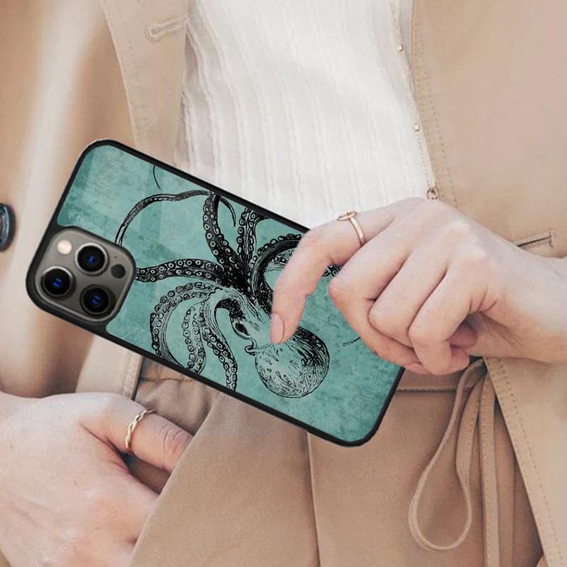 

Marine Life Ocean Octopus Magnetic Phone Case For APPLE iPhone 17 Air 16 14 13 12 Pro Max 15 Plus Wireless Charge MagSafe Cover iPhone 13mini