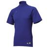 DESCENT Baseball High Neck Short Sleeve Undershirt, Royal, Medium, STD-720