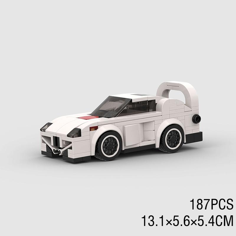 MOC Classical Speed Old Car City Super Racer Model Building Blocks Technical Sports Racing Vehicle Bricks Christmas gift Kid Toy