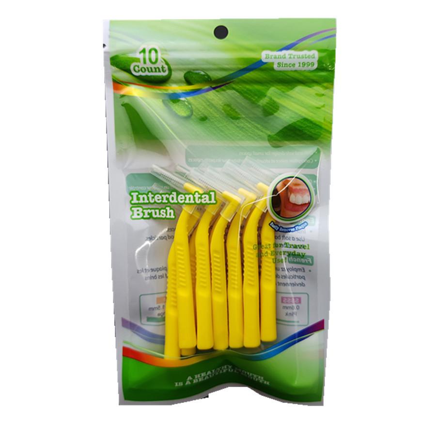 

L-образная межзубная ортодонтическая щетка с мягкой щетиной для межзубных промежутков и зубов мудрости