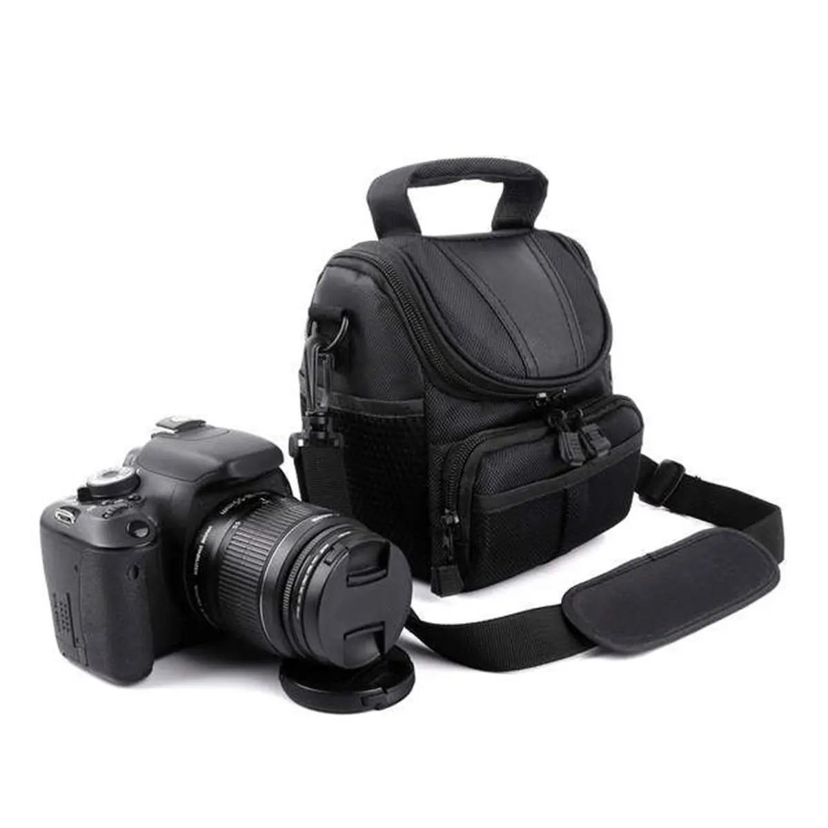 Portable Camera Bag Waterproof Camera Case Bag Wear-resistant Single Shoulder Camera Bag For Nikon D40 Dslr/slr Camera Accessory чёрный