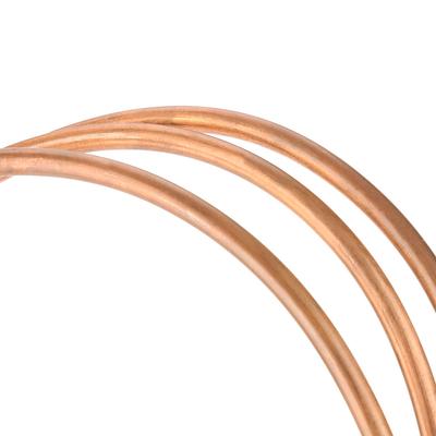Copper Pipe Refrigeration Tube Soft Copper Tube 2m T2 Soft Copper Coil Tube Pipe ID 4mm OD 6mm Thickness 1mm for Refrigeration