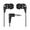 Dynamic Sealed Canal Stereo Binaural Earphones 5m (Black) For TV/Radio/Music 3.5mm L-shaped/L-shaped Stereo Mini Plug Binaural