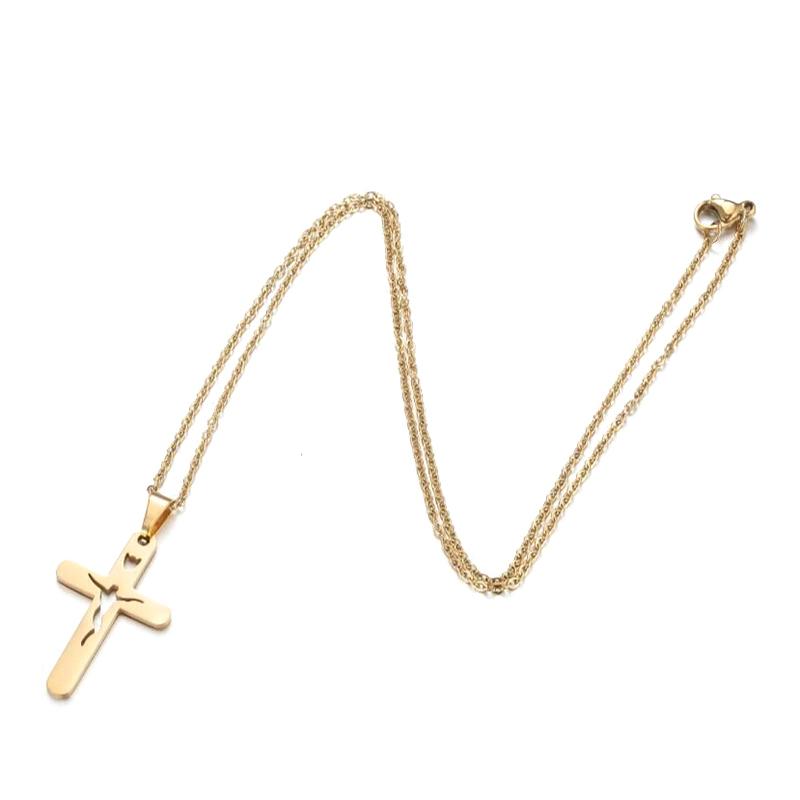 Collier Pendentif Croix Fille Style Doux Cool Multicouche Zircon de Haute Qualité Chaîne Clavicule Bijoux Accessoires Fête d'Anniversaire