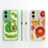 Case For Vivo Y17s Y 17 S Phone Cover Fashion Design Screen Protector Matte Avocado Liquid Soft Silicone TPU For VivoY 17s Funda