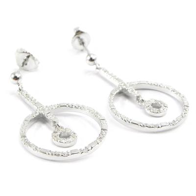 [I3204] - 'Goddess' Silver Earrings
