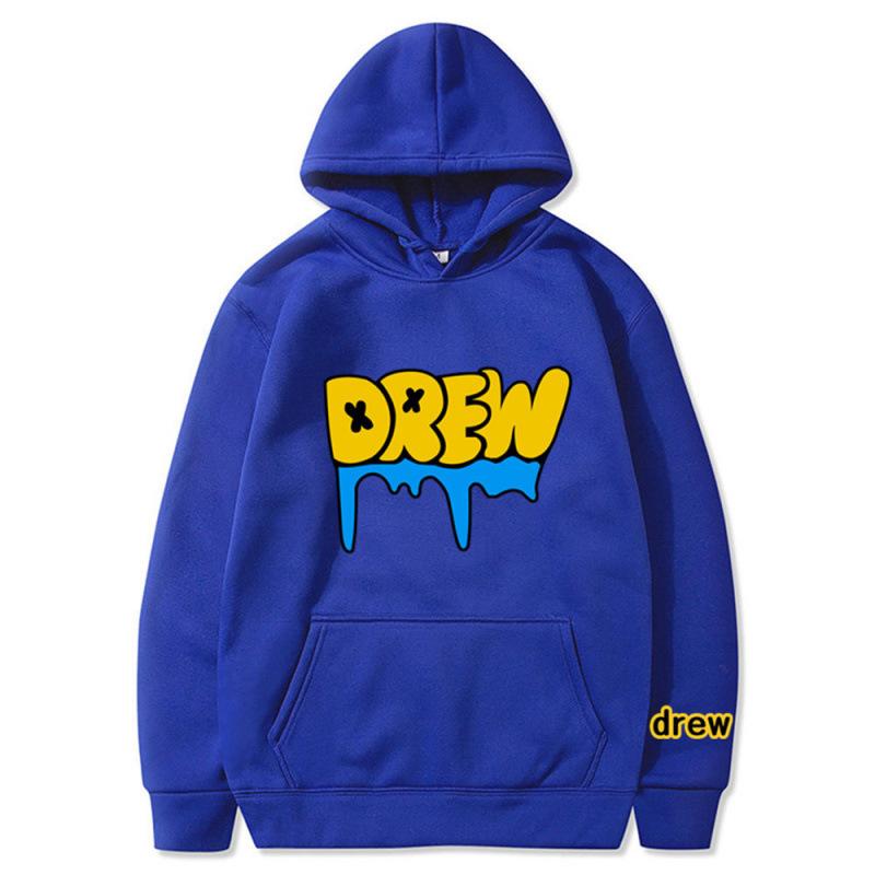 3D Drew House Drip Logo Printed Hoodies Fashionable Casual Sports Long Sleeved Men's and Women's Unisex Hooded Sweatshirts