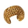 Exaggerated Design Resin Cuff Bangles Leopard Print Exaggerated Bracelet Ladies Jewelry