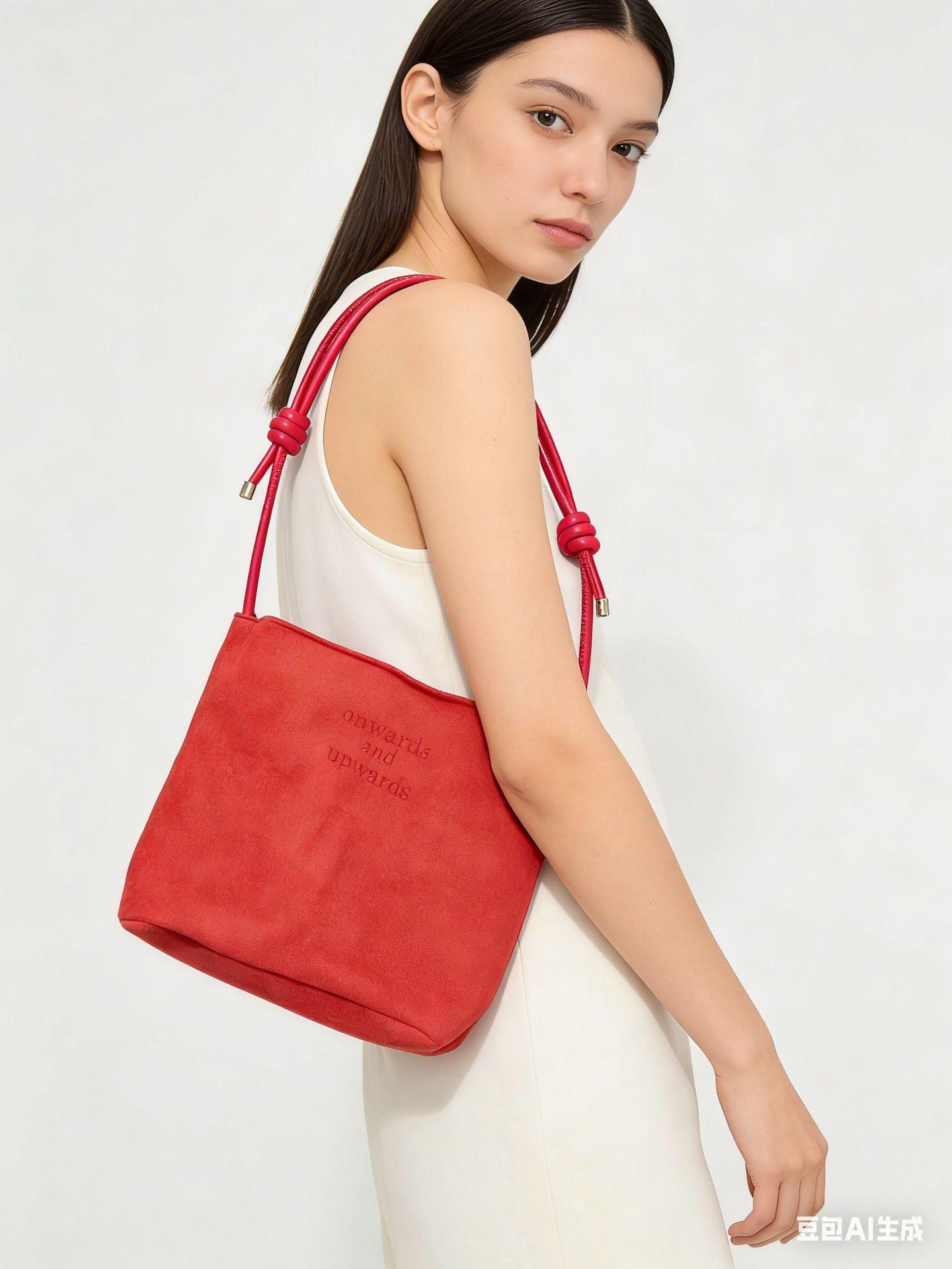 

Premium matte women s bag new lightweight texture autumn and winter versatile niche design fashionable shoulder messenger bag червоний