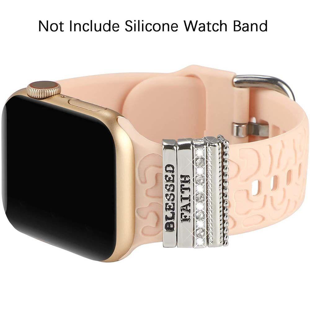 Bracelet de montre en diamant, breloques de ceinture, anneau décoratif pour iwatch, accessoires