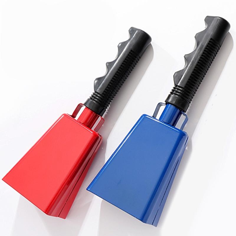 Duurzame Metalen Koeienbellen Met Decoratief Handvat Sportfans Koeienbellen Perfect Voor Sportarena's En Afstudeerfeesten