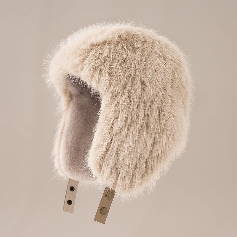 

Роскошная плюшевая шапка однотонная шапка из енота модная шапка из искусственного меха унисекс зимняя одежда хаки