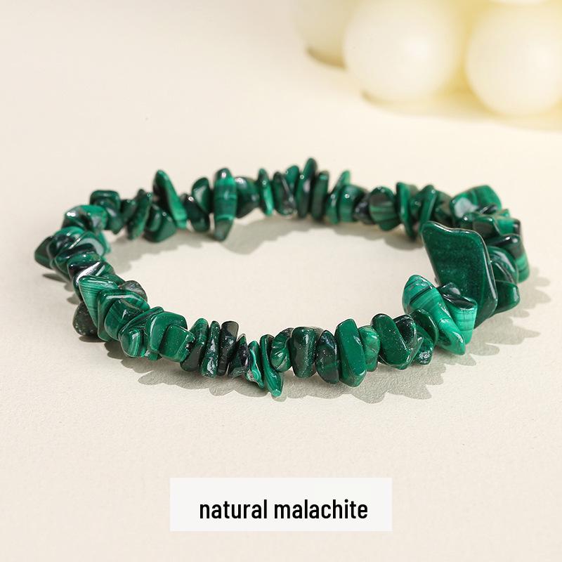 Pulsera Elástica de Chips de Ágata de Siete Colores de Jingdong