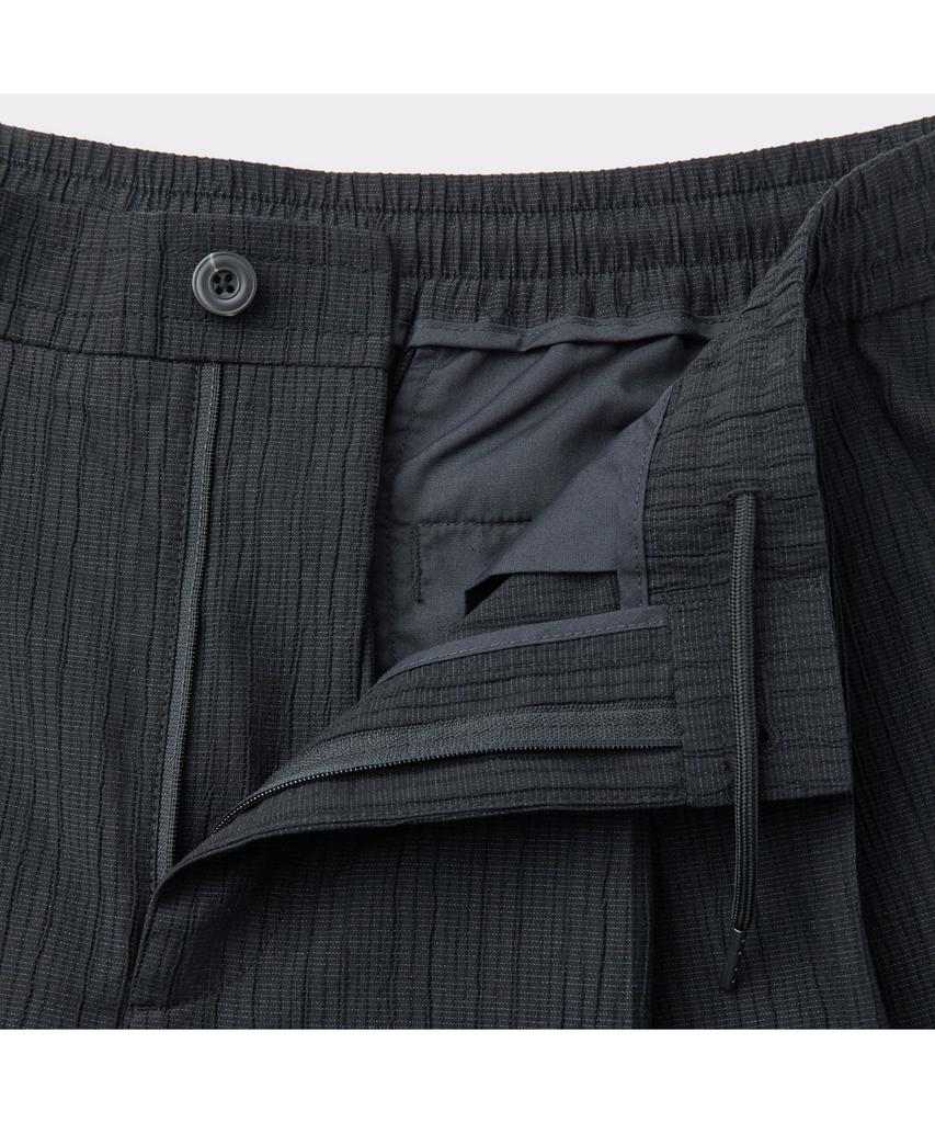 Keoseuuteommellou Navy Loose Fit Tucked Pleats Pants Cwpam26432Nyd