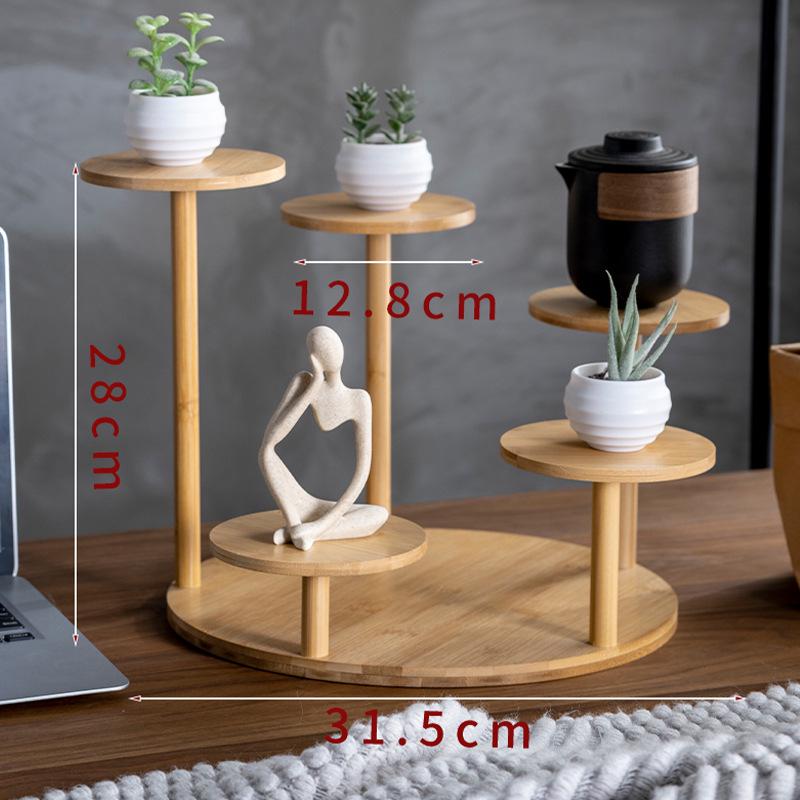 Multi-Layer Flower Stand: Creative Office Succulent Rack for Balcony, Desktop, and Window Sill
